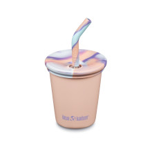 Детский стакан с трубочкой Klean Kanteen Kid Cup Straw Lid Peach Parfait, 296 мл